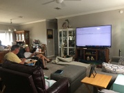 01-Living rm from front door, dining rm towards back left, hall to bathroom, 2 bedrooms towards back right